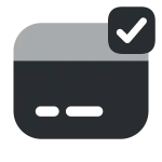 Card Tick 1 SVG Icon